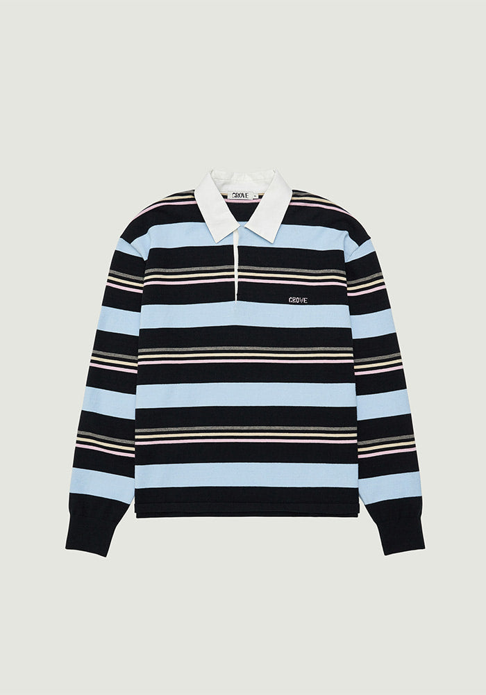MIA STRIPE COLLAR KNIT