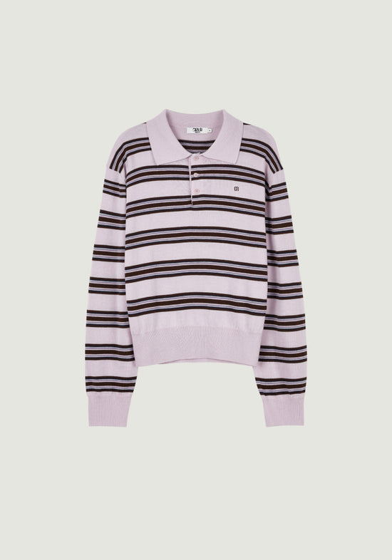 26FW TESSA STRIPE COLLAR KNIT