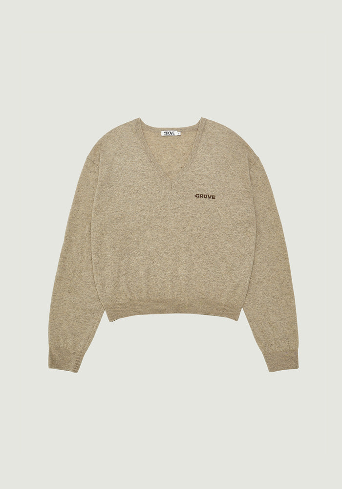 韓国　GROVE GRVR グローブ　ニット　トップス　長袖　ブラウン　シャツ 韓国 GROVE GRVR グローブ ニット 長袖 アーガイル ARGYLE - メルカリ