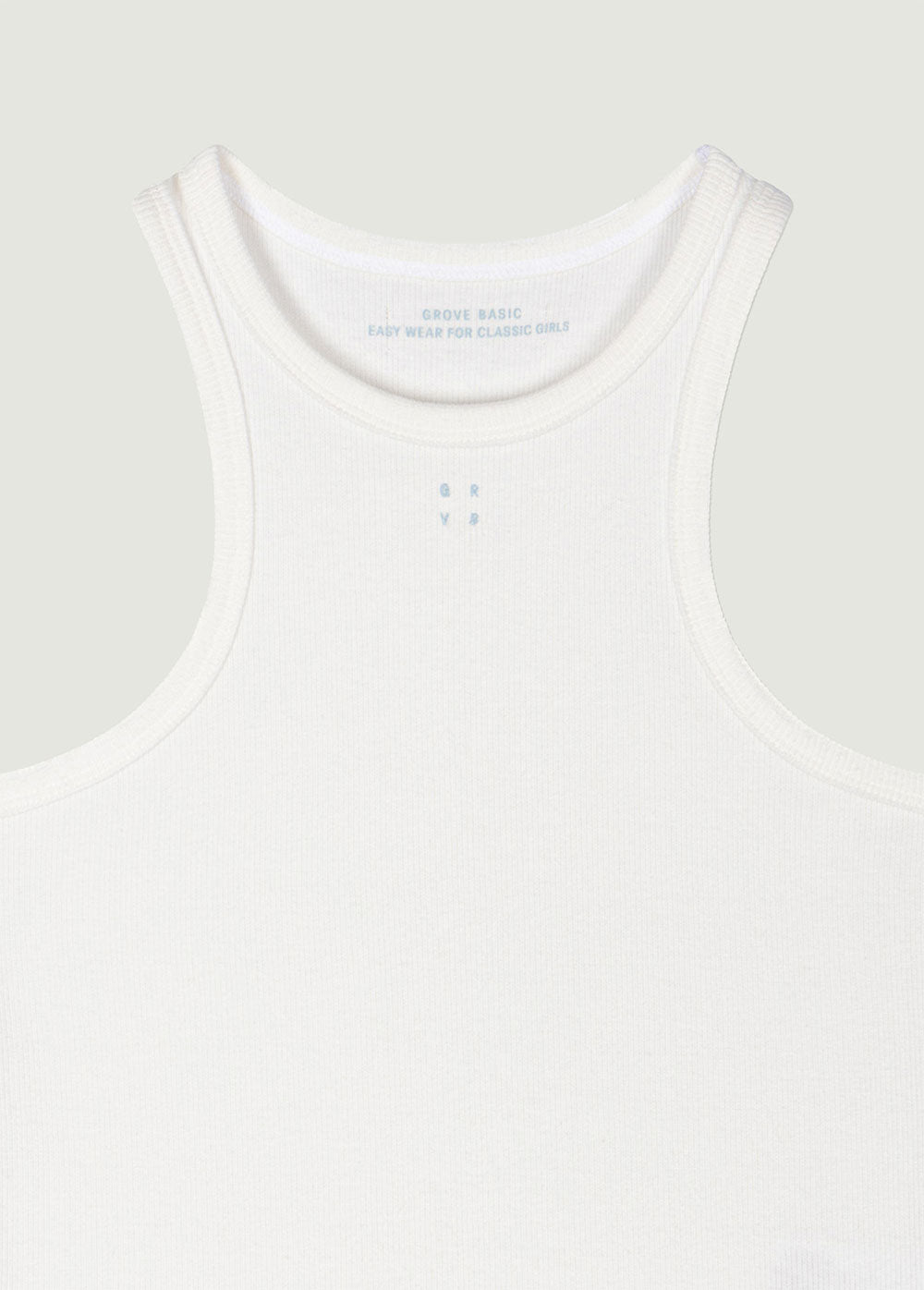 GRVB_25SS RIB HALTER-NECK SLEEVELESS