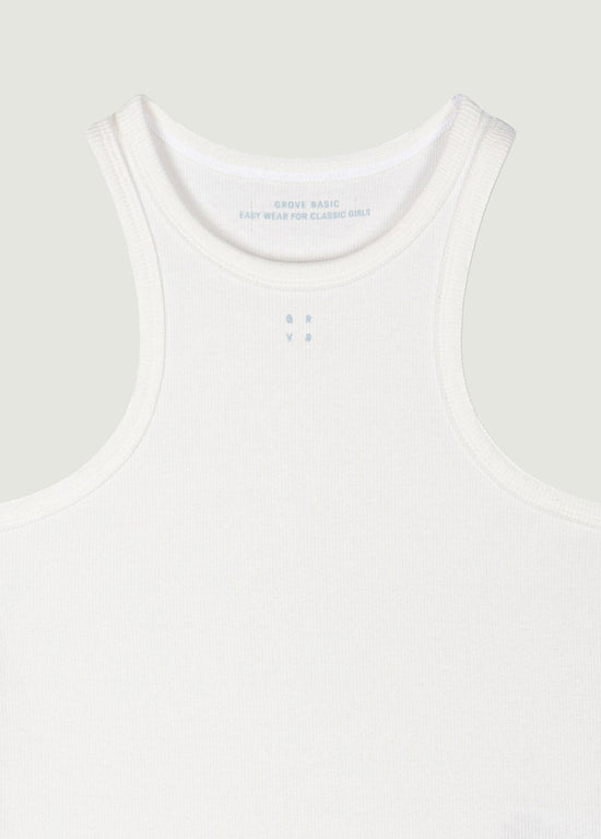 GRVB_25SS RIB HALTER-NECK SLEEVELESS