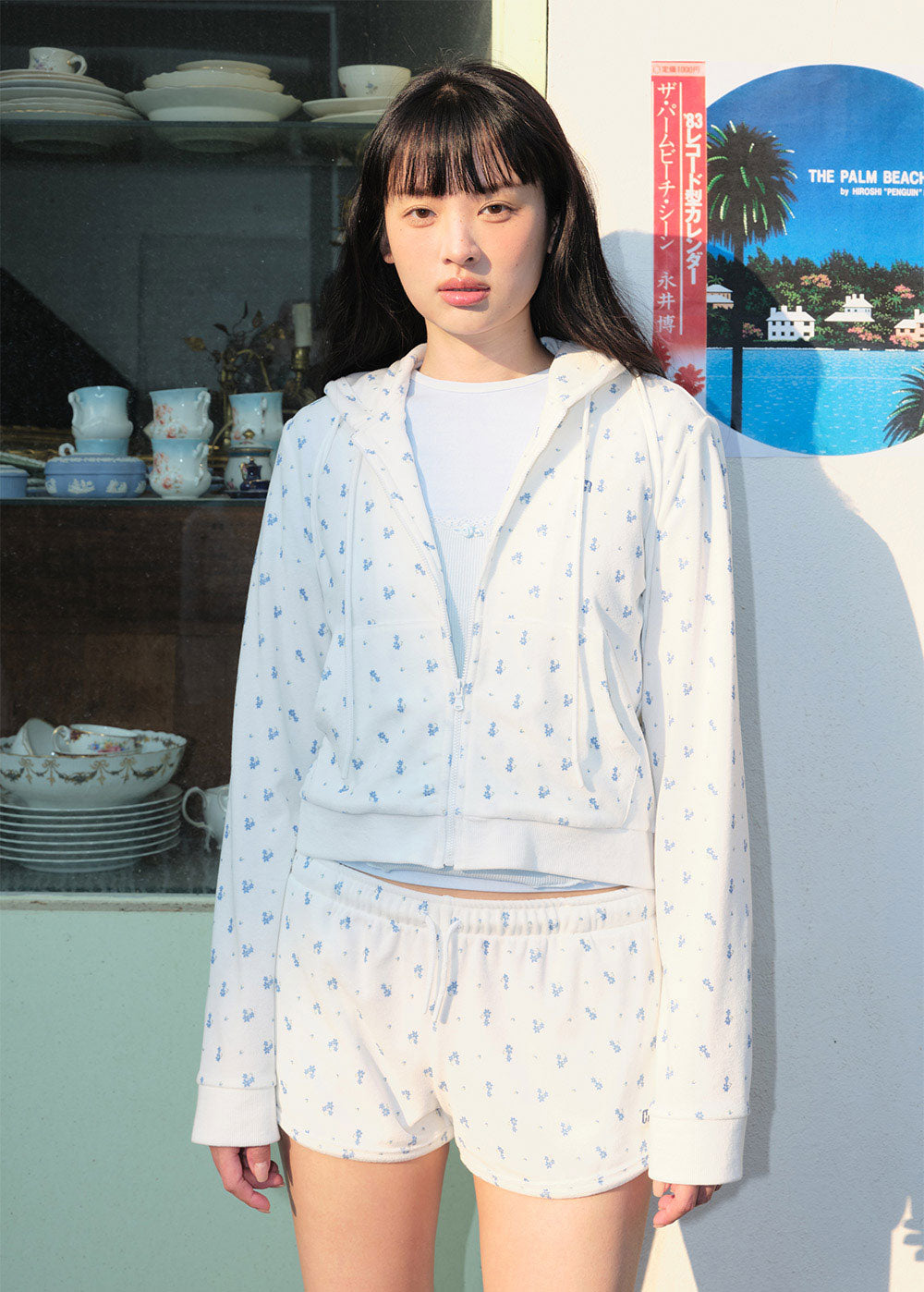 GRVB_FLOWER TERRY SHORTS