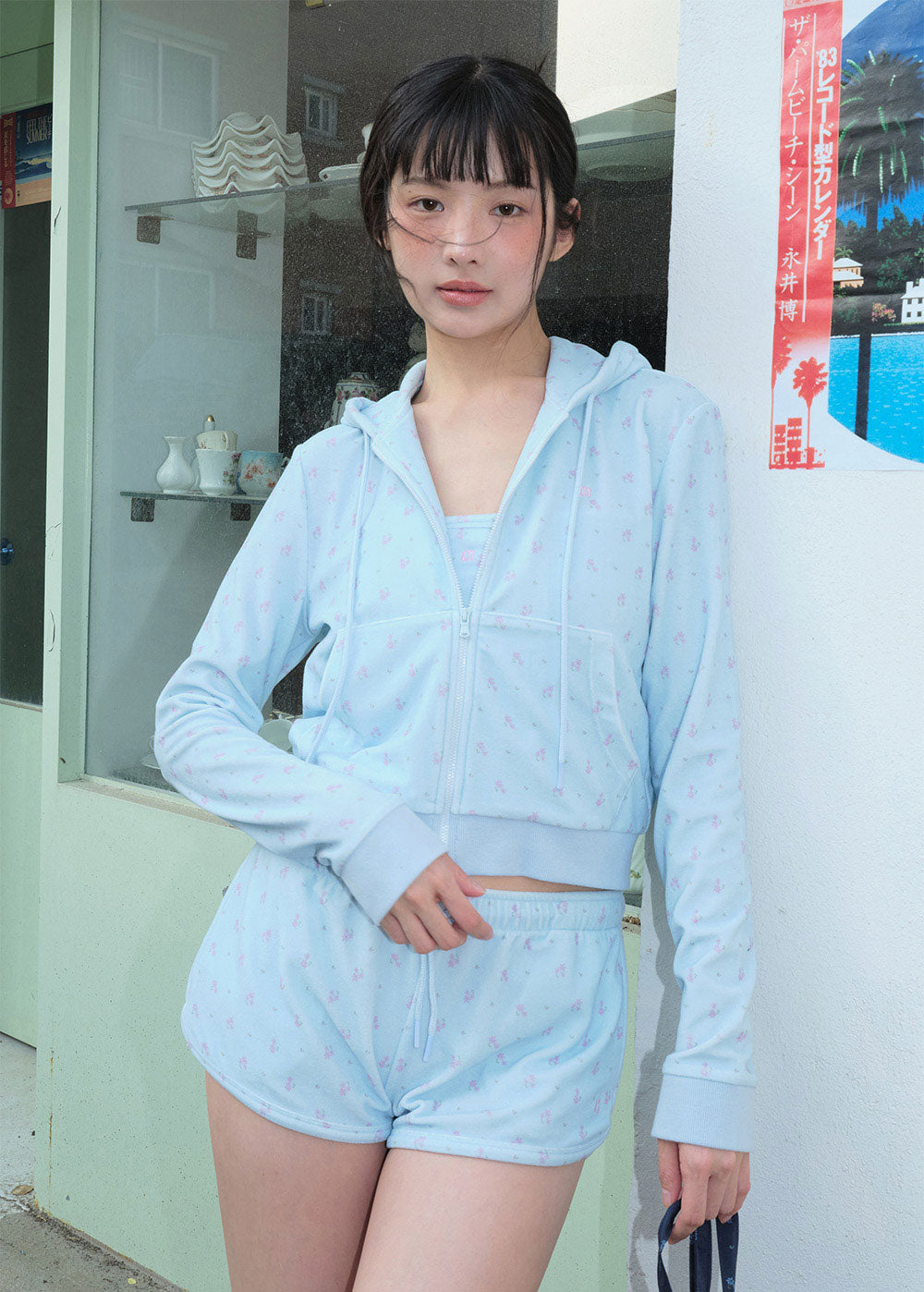 GRVB_FLOWER TERRY SHORTS