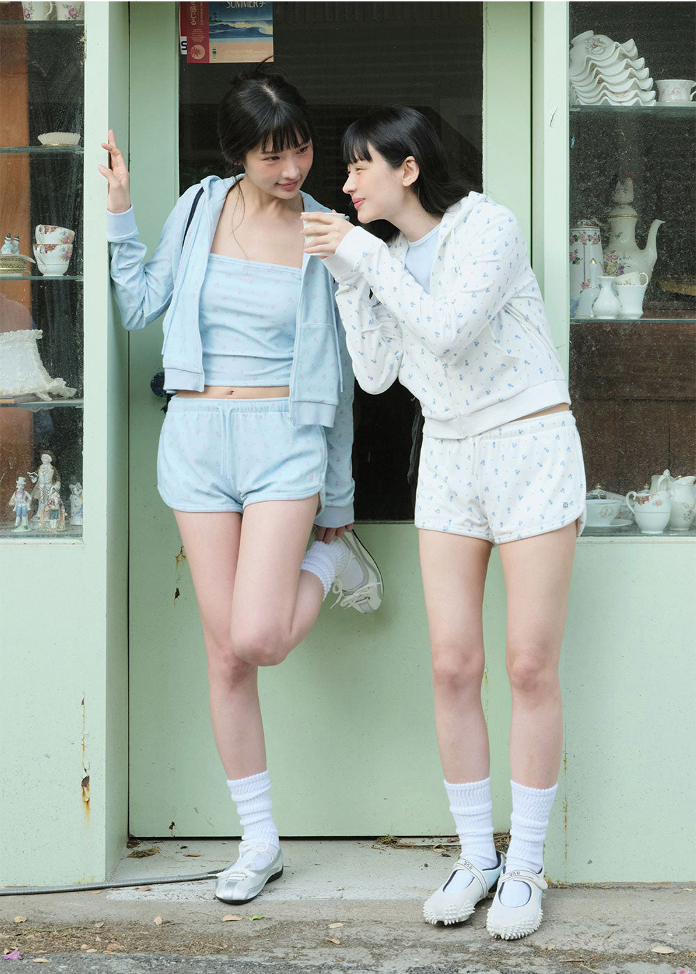 GRVB_FLOWER TERRY SHORTS