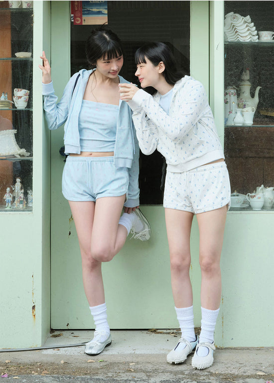 GRVB_FLOWER TERRY SHORTS