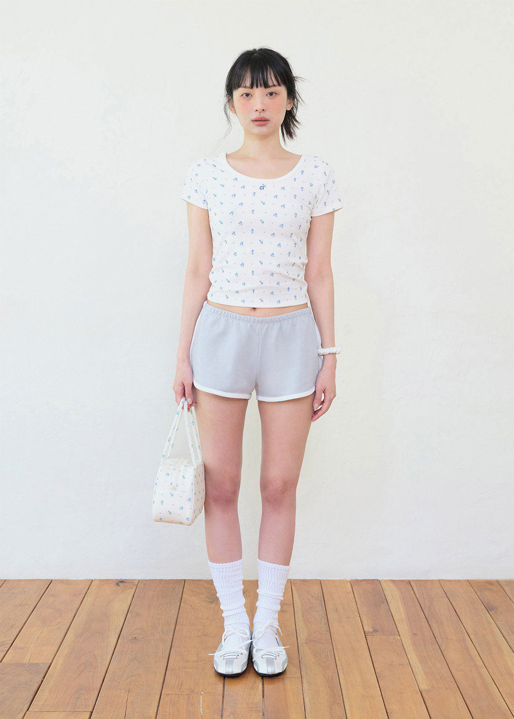 GRVB_FLOWER TERRY T-SHIRTS
