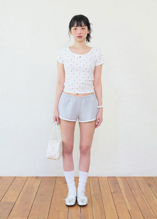GRVB_FLOWER TERRY T-SHIRTS