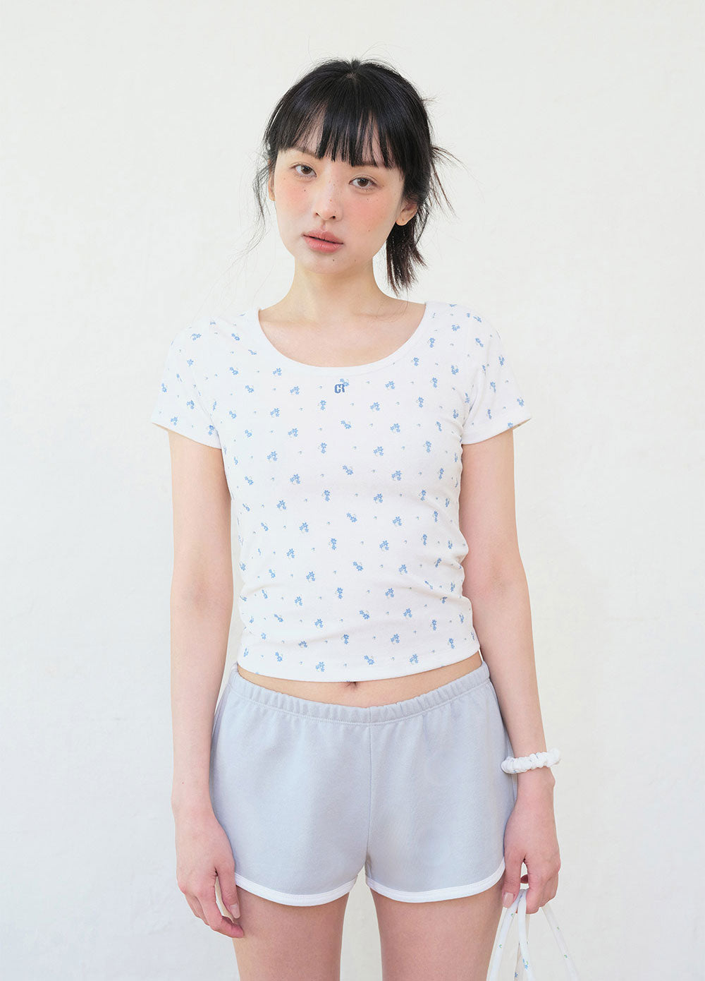 GRVB_FLOWER TERRY T-SHIRTS
