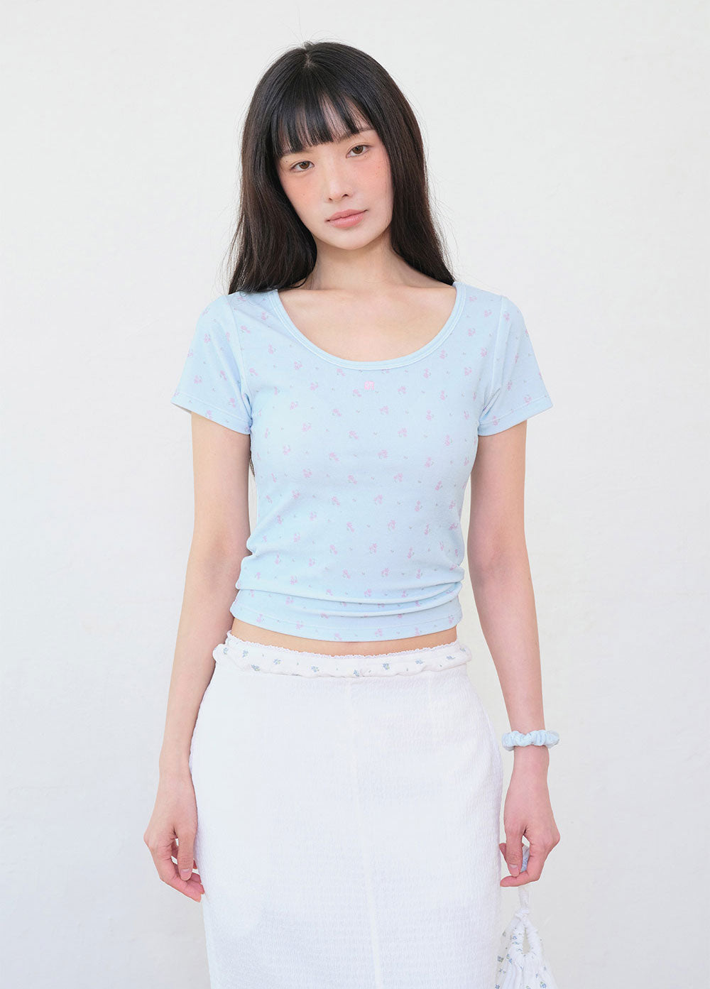 GRVB_FLOWER TERRY T-SHIRTS
