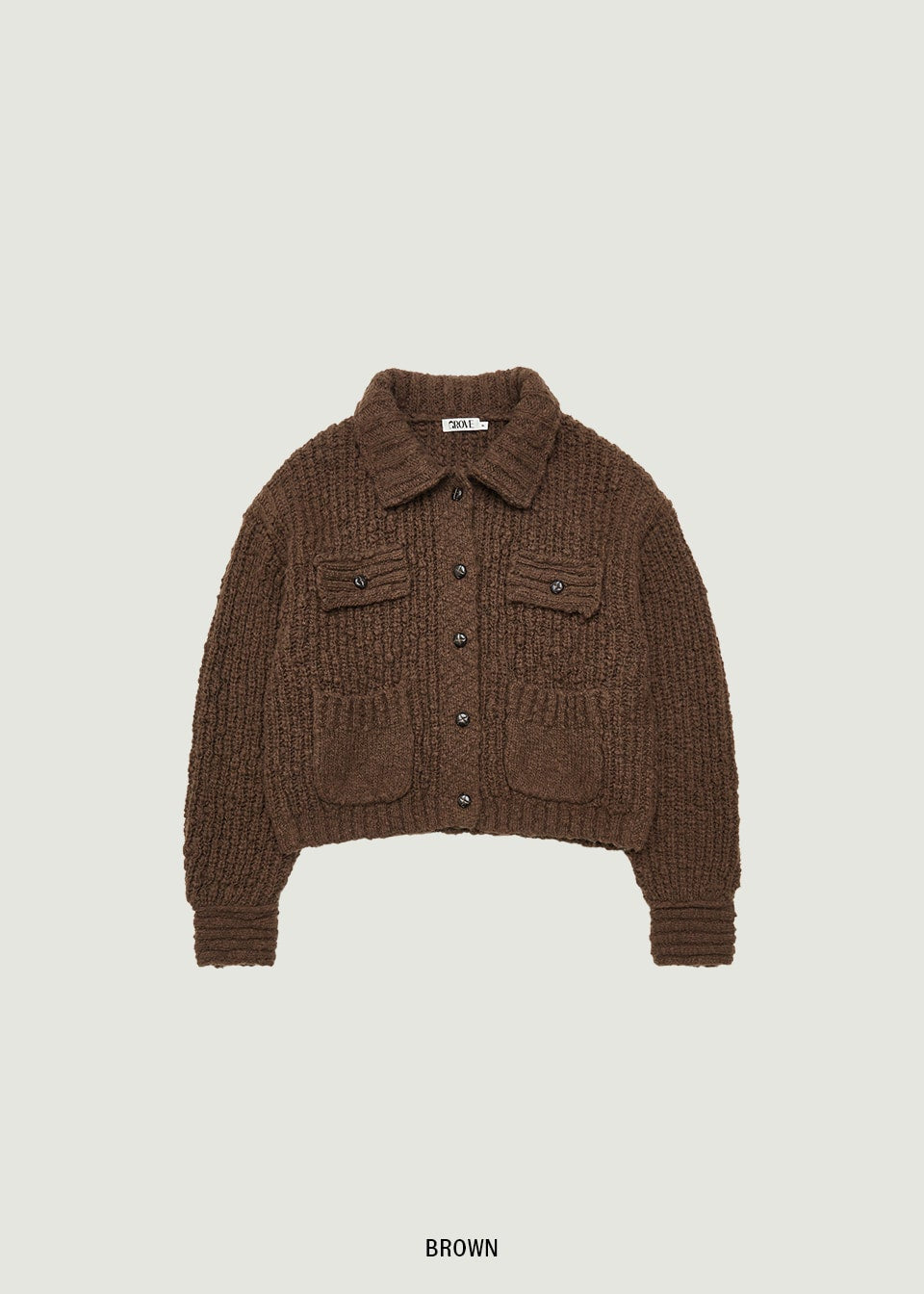 AURORA COLLAR KNIT JACKET (発送予定: 2025年12月中旬〜)