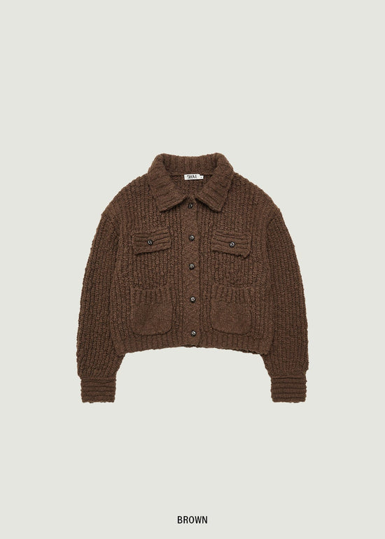 AURORA COLLAR KNIT JACKET (発送予定: 2025年12月中旬〜)