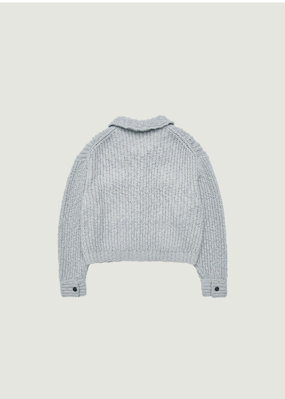 AURORA COLLAR KNIT JACKET (発送予定: 2025年12月中旬〜)