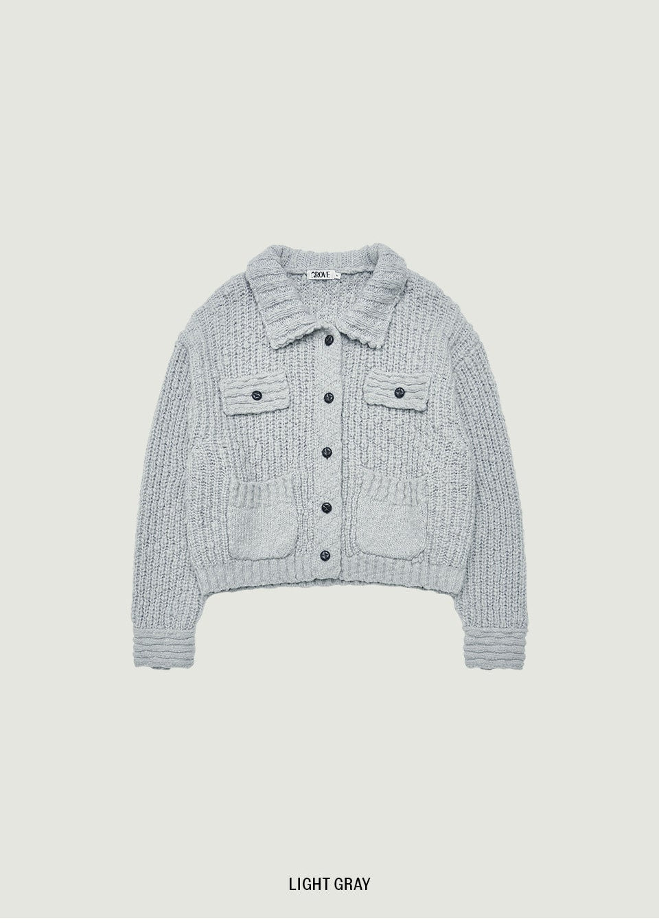 AURORA COLLAR KNIT JACKET (発送予定: 2025年12月中旬〜)