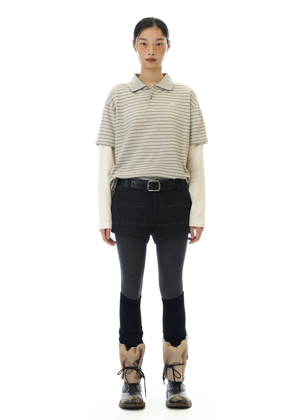 DORA STRIPE L/S PIQUE SHIRT