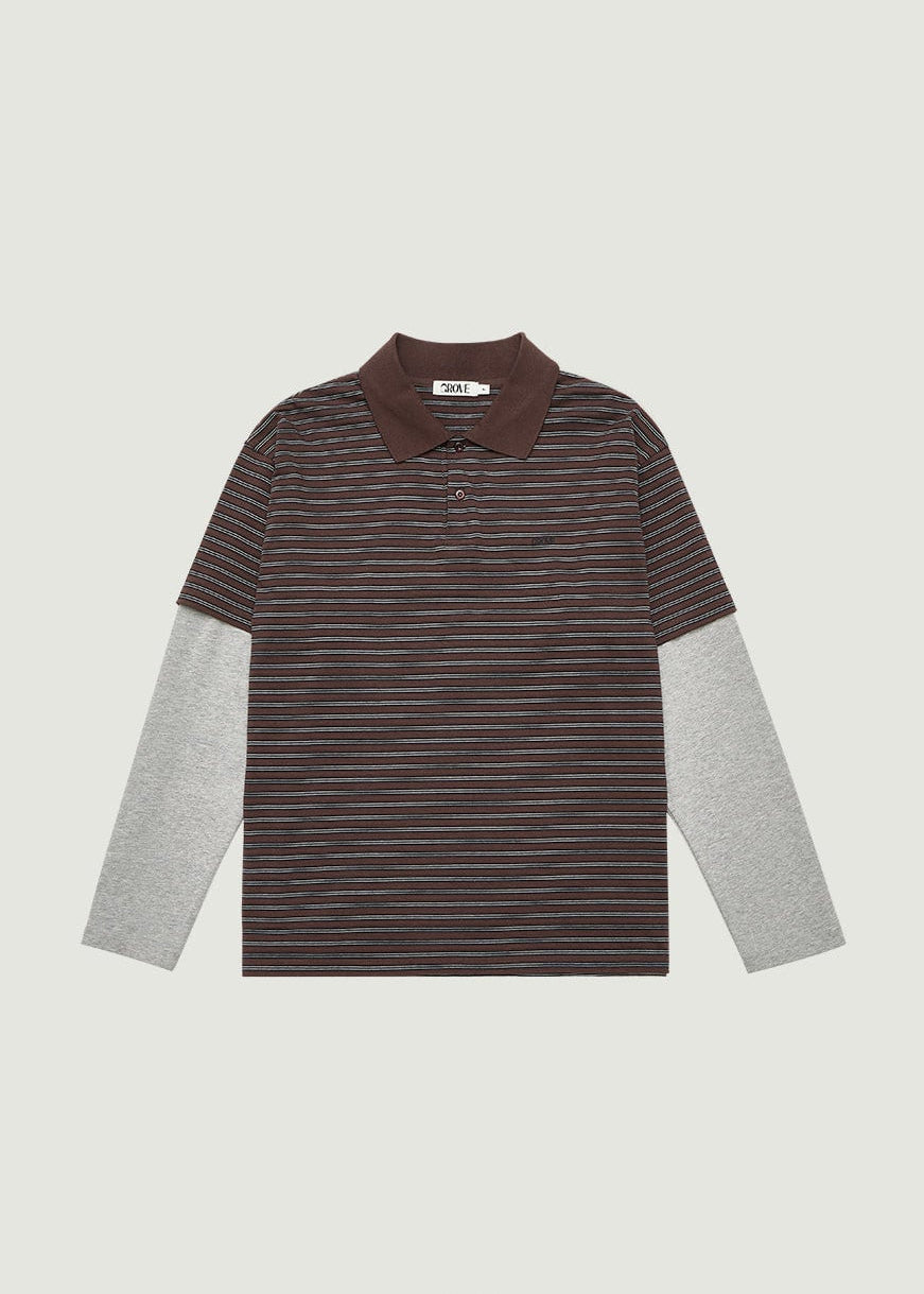 DORA STRIPE L/S PIQUE SHIRT