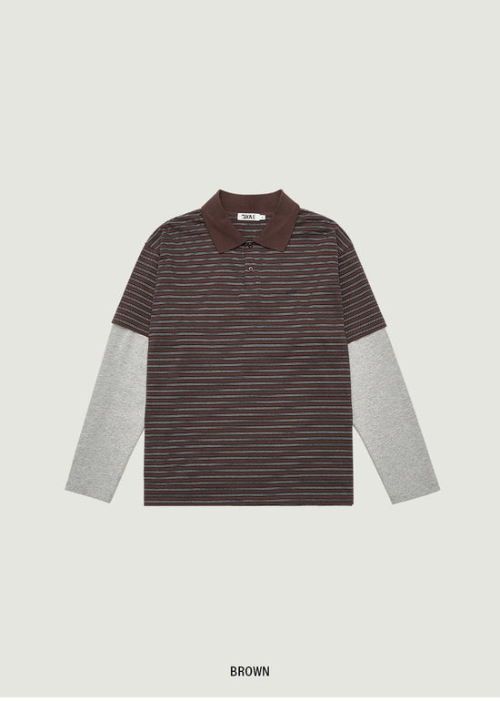 DORA STRIPE L/S PIQUE SHIRT