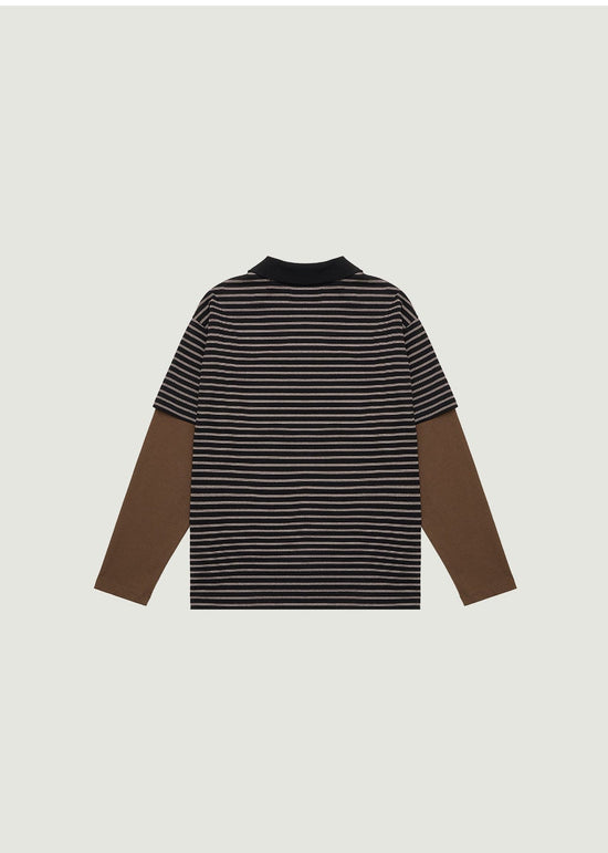DORA STRIPE L/S PIQUE SHIRT