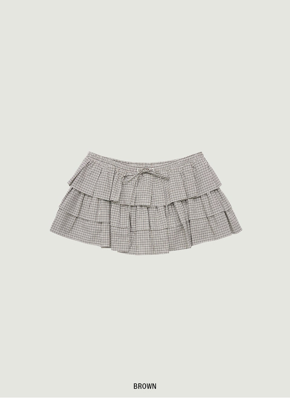 BLAINE CHECK SKIRT