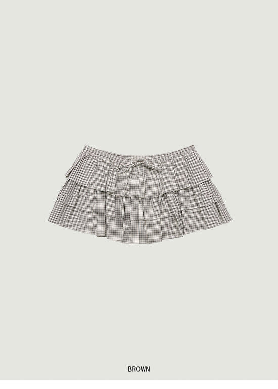 BLAINE CHECK SKIRT