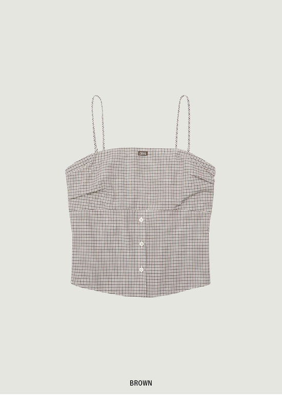 BLAINE CHECK SLEEVELESS