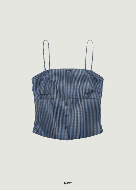 BLAINE CHECK SLEEVELESS