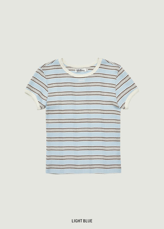NANCY STRIPE H/S T-SHIRT