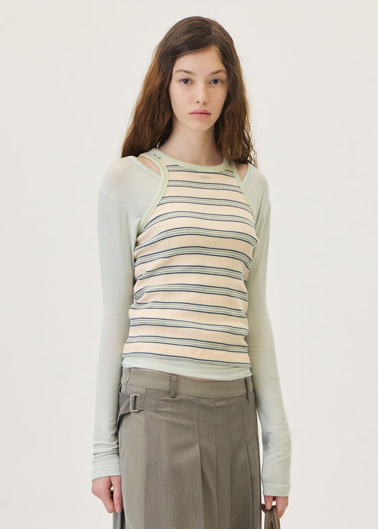 NANCY STRIPE SLEEVELESS