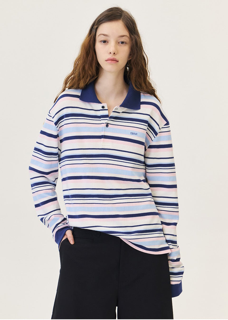 GRAIN STRIPE PIQUE SHIRT