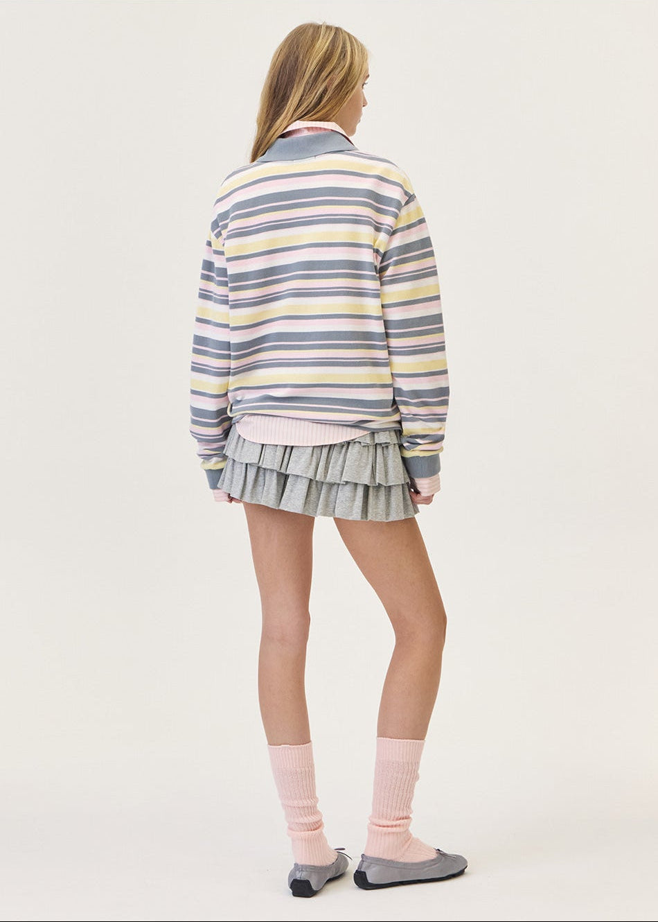 GRAIN STRIPE PIQUE SHIRT