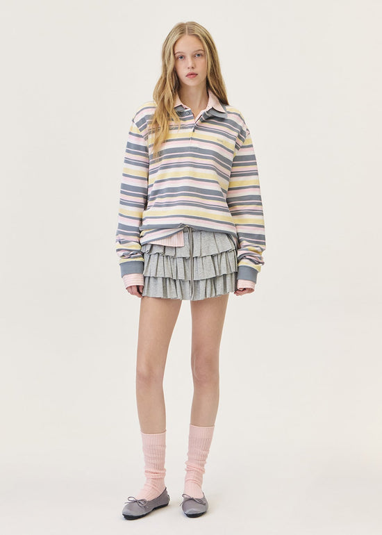 GRAIN STRIPE PIQUE SHIRT