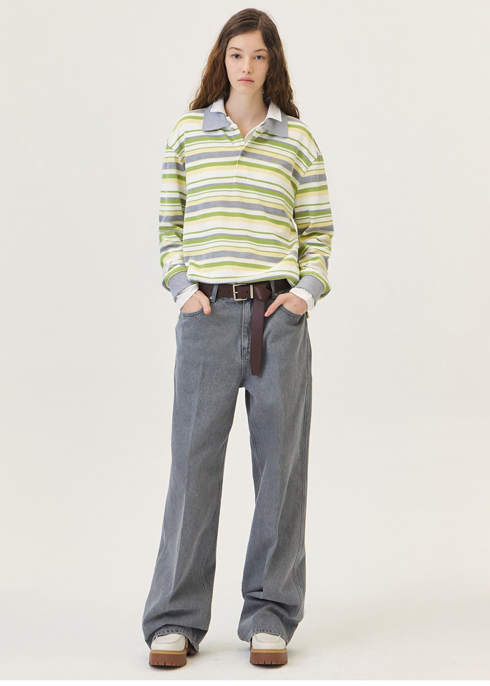 GRAIN STRIPE PIQUE SHIRT