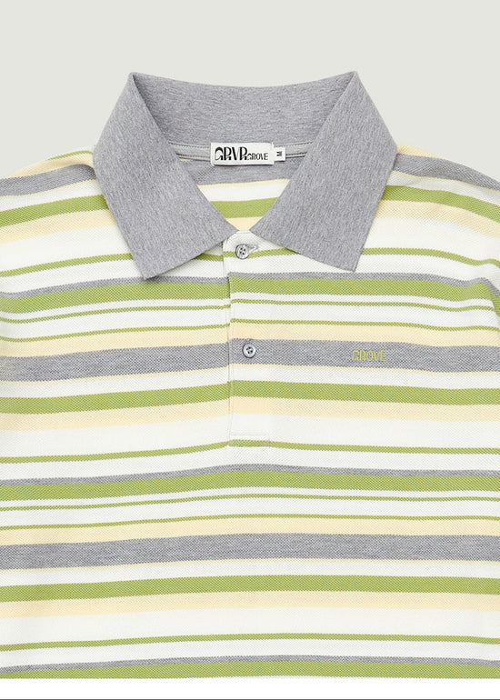 GRAIN STRIPE PIQUE SHIRT