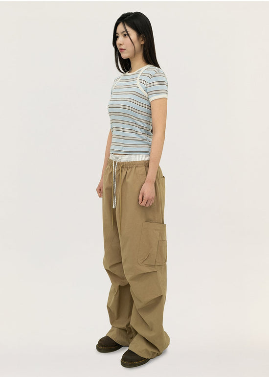 NANCY STRIPE H/S T-SHIRT