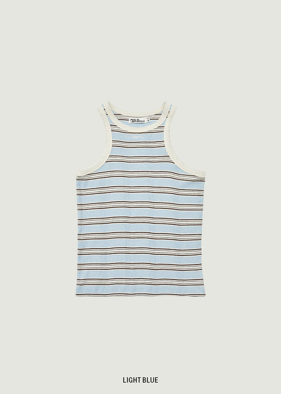 NANCY STRIPE SLEEVELESS