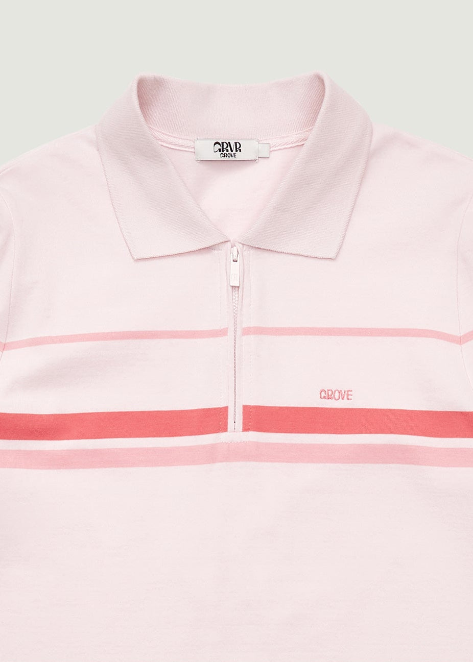 26SS LIAM HALF ZIP-UP COLLAR T-SHIRT