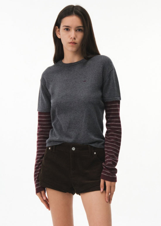 LUCIE STRIPE LAYERED KNIT