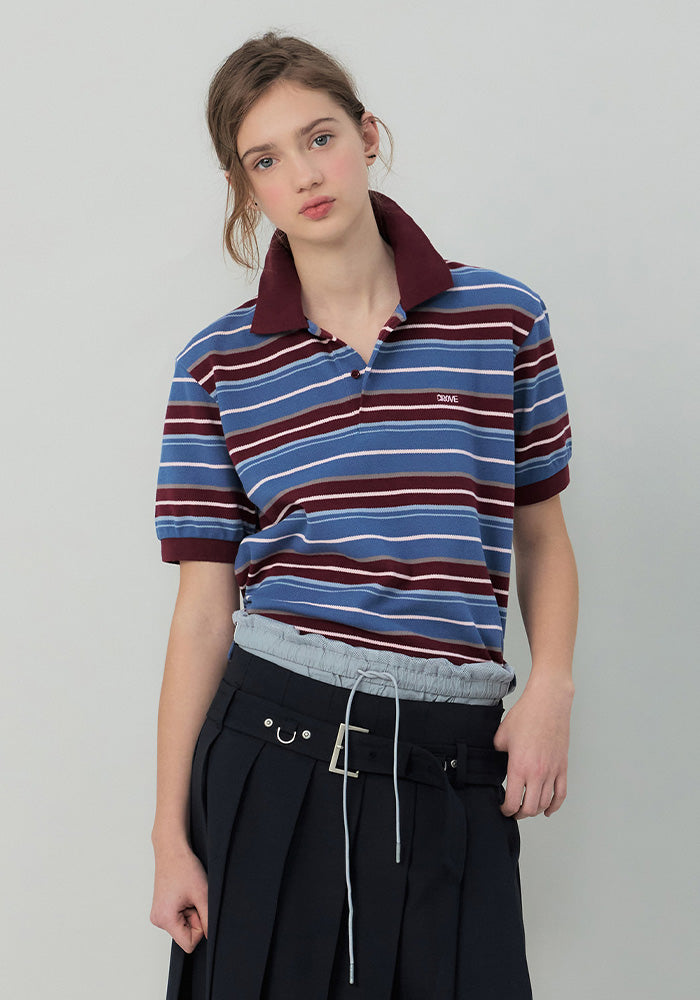25SS CARELL STRIPE PIQUE SHIRT