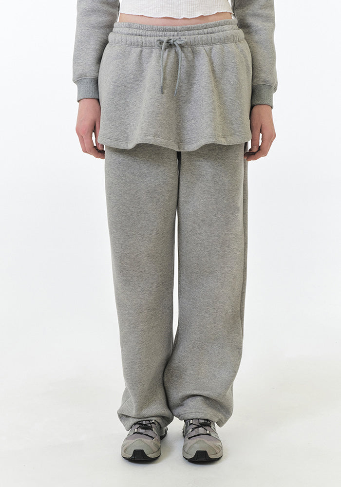 REN FLARED SWEAT SKIRT