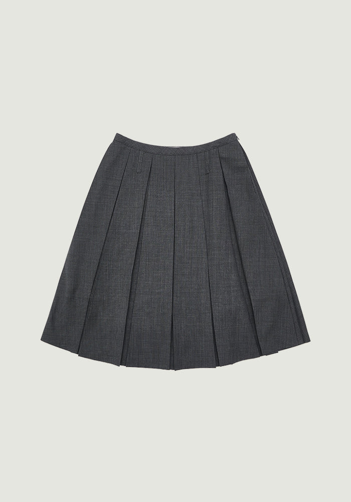 PEYTON SOLID PLEATS SKIRT