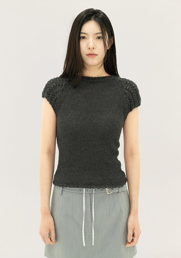 JACE NET HALF SLEEVE KNIT