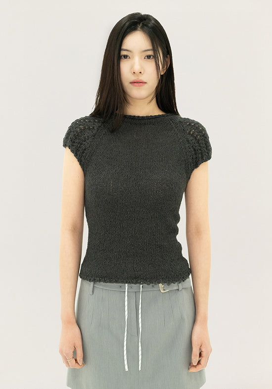 JACE NET HALF SLEEVE KNIT