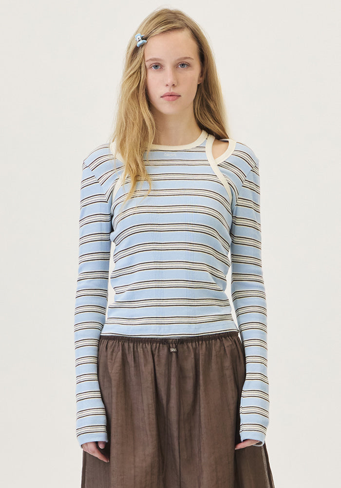 NANCY STRIPE L/S T-SHIRT