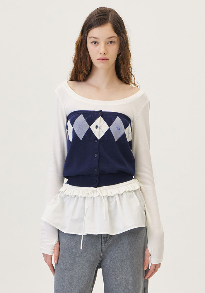 VENI ARGYLE TUBE TOP