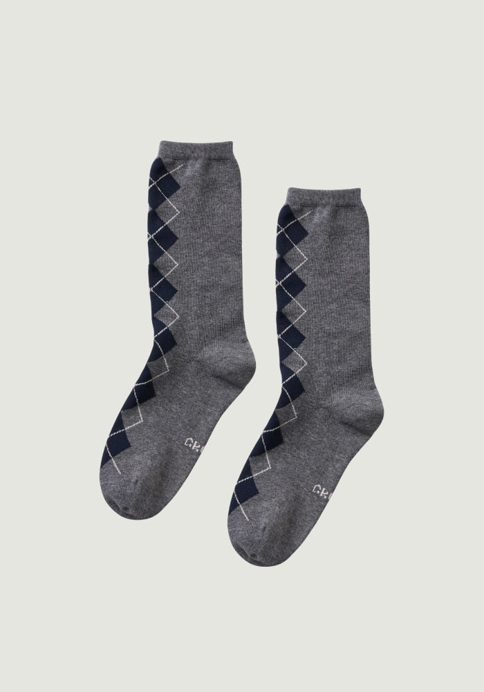 26FW MOMO ARGYLE SOCKS