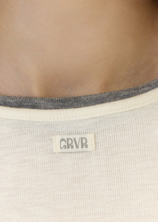EMBER DOUBLE NECK T-SHIRT