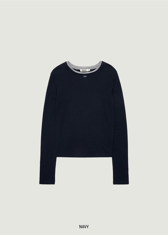 EMBER DOUBLE NECK T-SHIRT