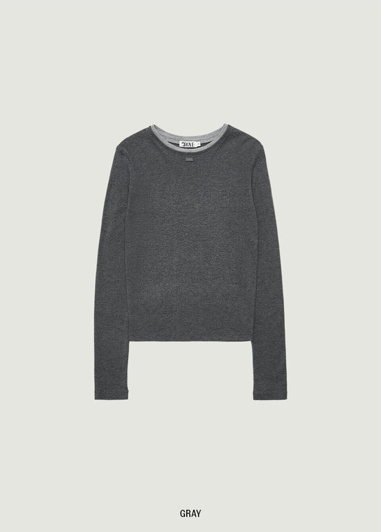 EMBER DOUBLE NECK T-SHIRT