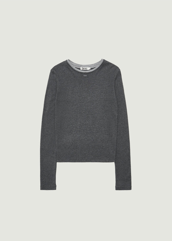 EMBER DOUBLE NECK T-SHIRT